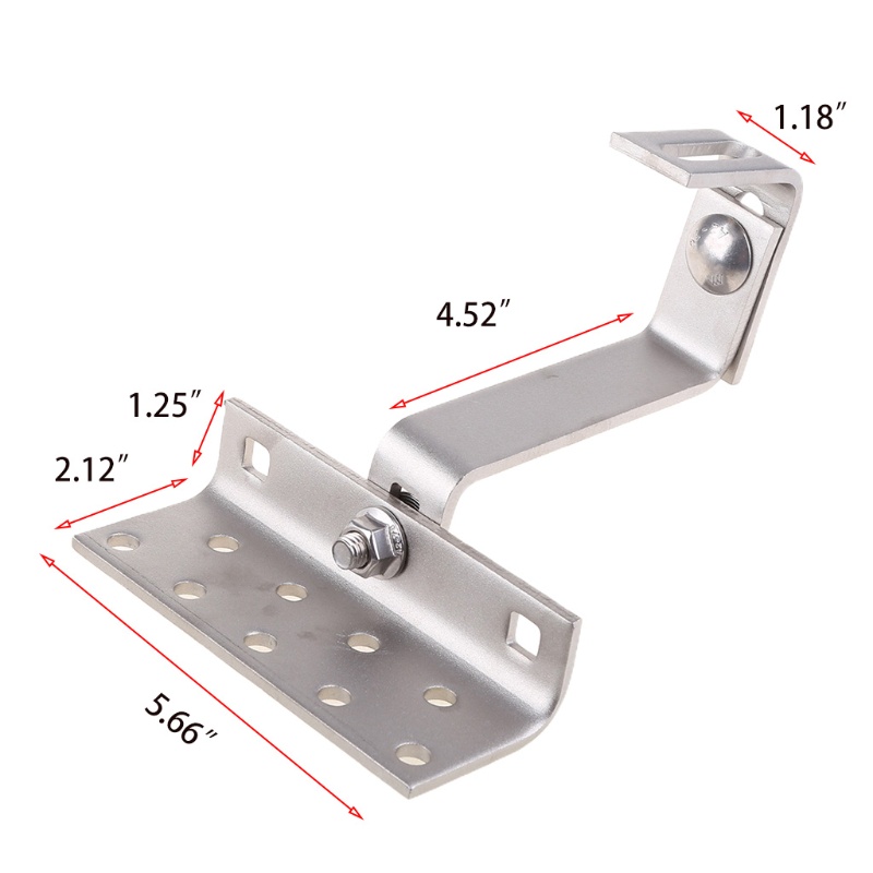 Móc Treo Khung Ảnh PV Bằng Thép Không Gỉ Gắn Nóc Xe Hơi Sử Dụng Năng Lượng Mặt Trời