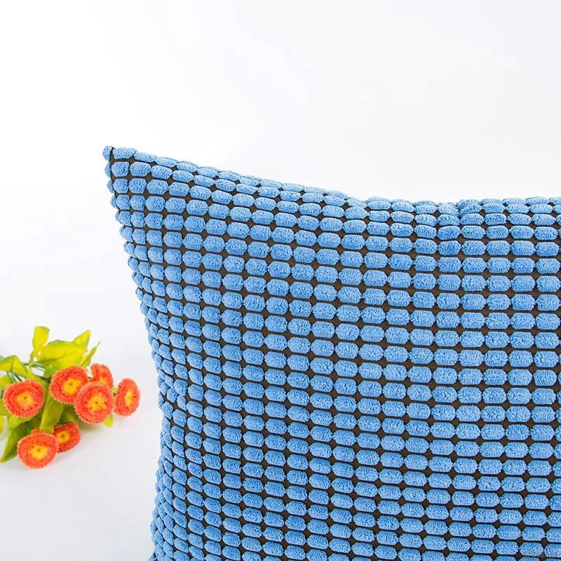 Household Decorative Pillowcases Sofa Cushion Cover Solid Soft Feeling Color Square Pillow Covers