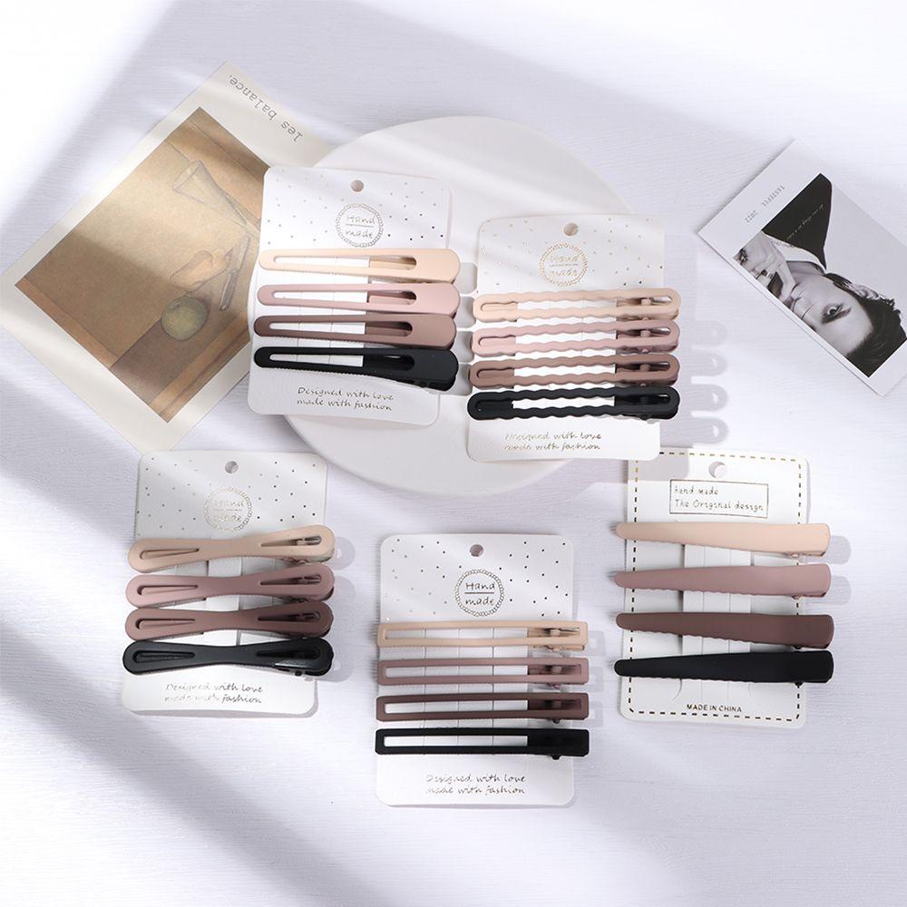 Set 4 Kẹp Tóc Họa Tiết Hình Học Thời Trang