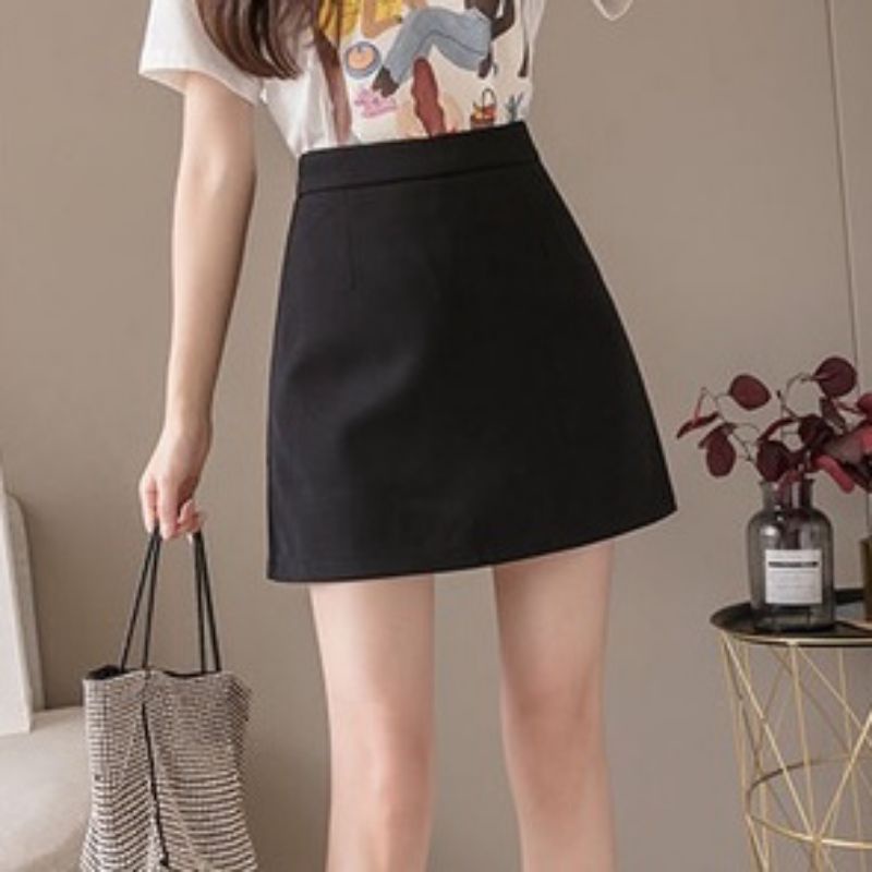 Chân váy chữ a ngắn công sở lưng cao dày dặn