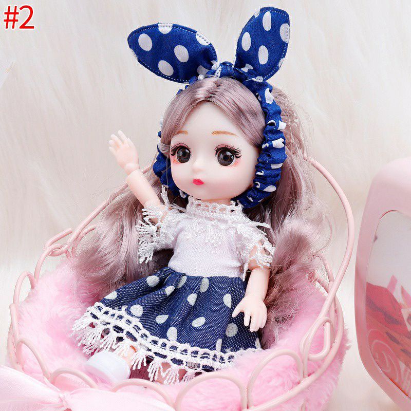 Búp Bê Elsa Anna Hộp 6 Búp Bê Chibi Hàng Cao Cấp Cho Bé Gái