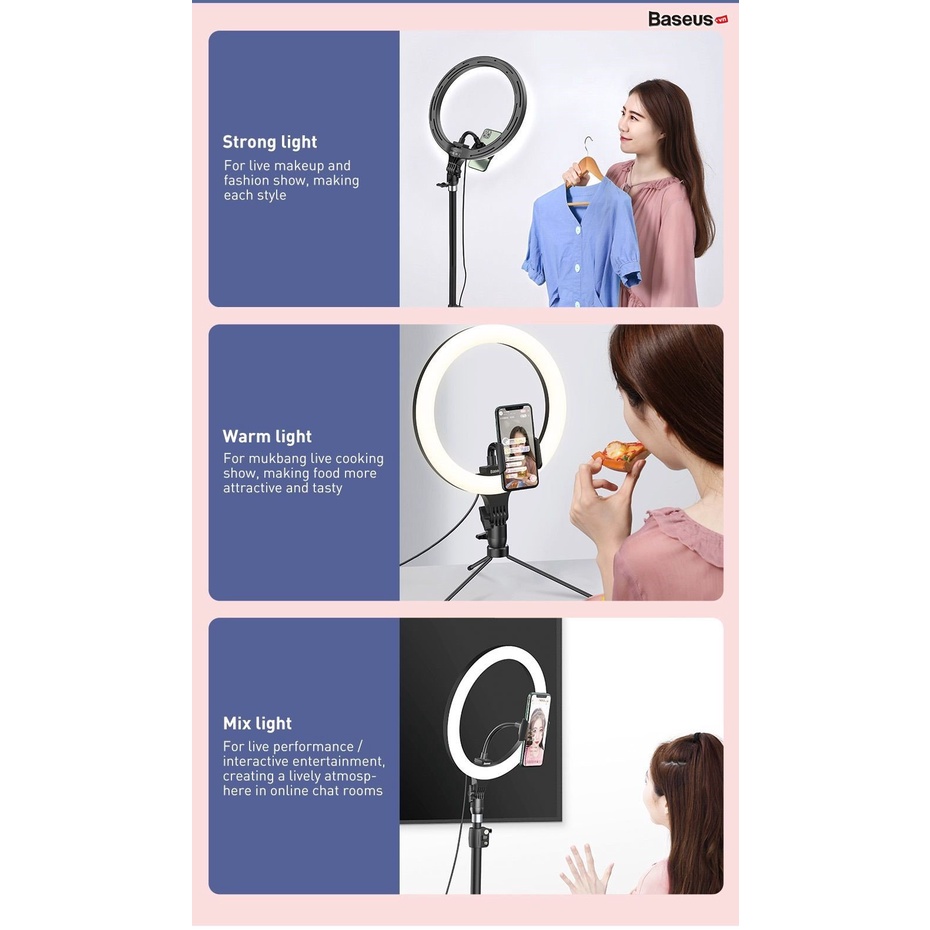 Đèn LIVESTREAM Baseus Live Stream Holder-Table Stand  - Hàng Chính Hãng
