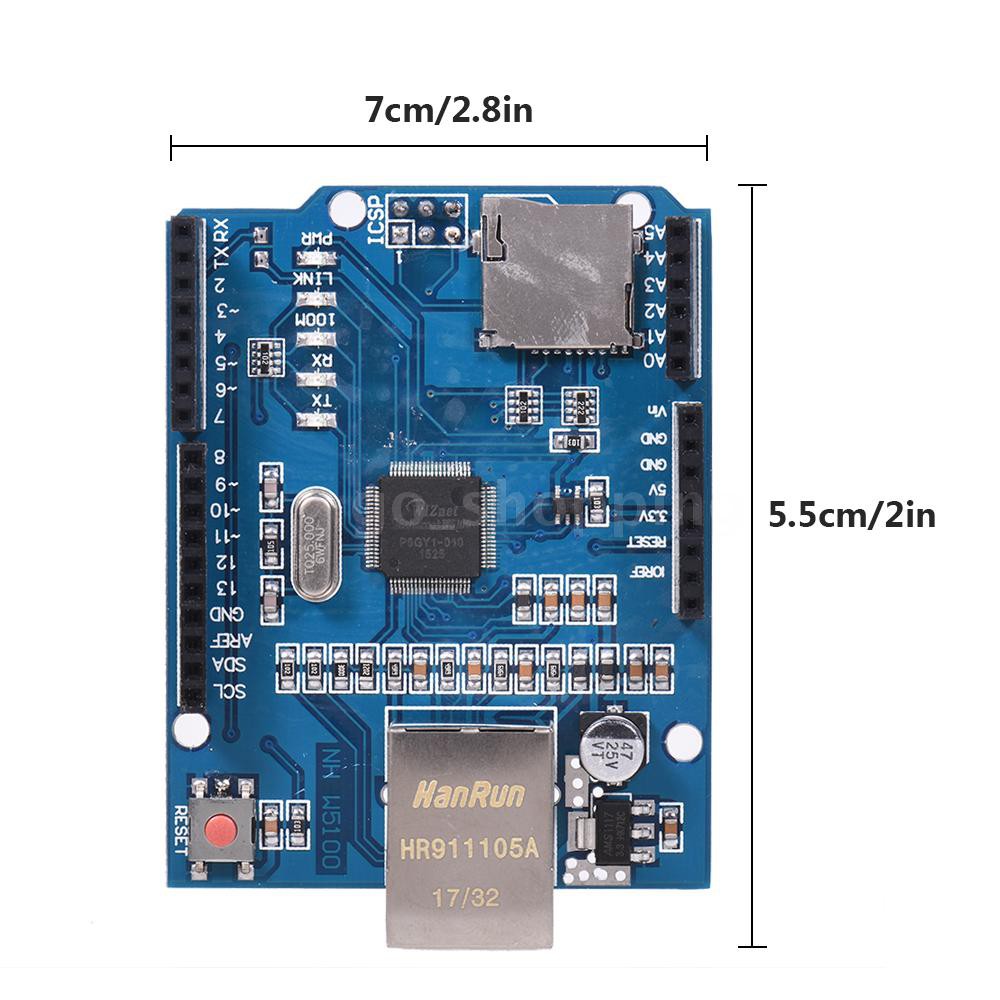 Bản Mạch Mở Rộng Mạng Ethernet W5100 Cho Arduino Uno Mega2560 (Go)