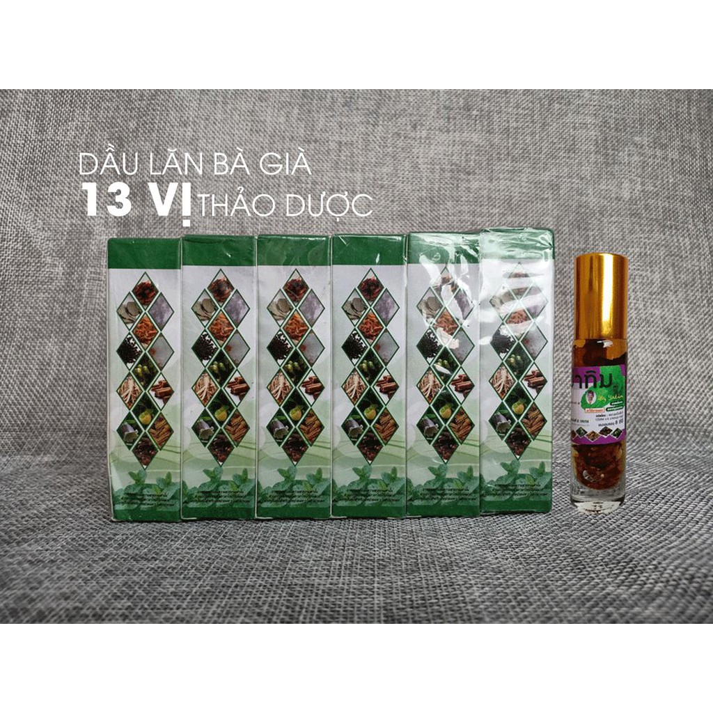 Dầu 13 Vị Thảo Dược Bà Gìa Thái Lan Cam Kết Chính Hãng Bao Đổi Trả