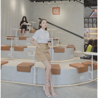 Chân váy chữ A túi nắp BOHEE CV37