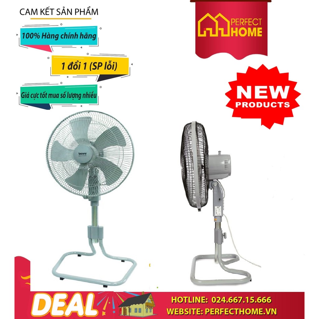 BÃO SALE {Hàng chính hãng} ( Hàng_Chính hãng)Quạt lửng rút công nghiệp Benny BF-223F 22" Thailand