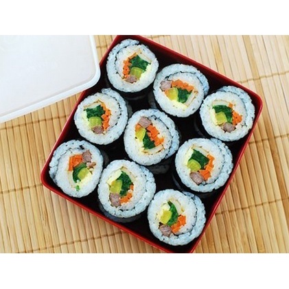 NỘI ĐỊA HÀN - Combo mành tre cuốn Kimbap và rong biển cuộn cơm sushi gimbab (10 tấm)
