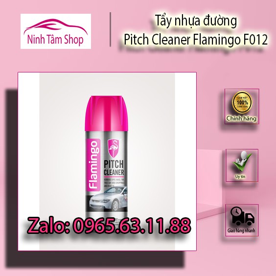 Chai xịt tẩy nhựa đường FLAMINGO F012 450ml - Sáng Bóng Như Mới - Hàng chính hãng