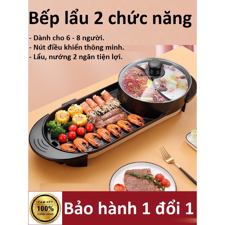 Bếp nướng lẩu 2 chức năng - Dành cho 6 - 8 Người