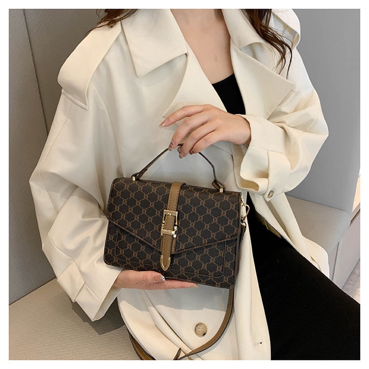 Túi Xách JASMIN NOIR Tote Có Khóa In Hoa Thời Trang Dành Cho Nữ