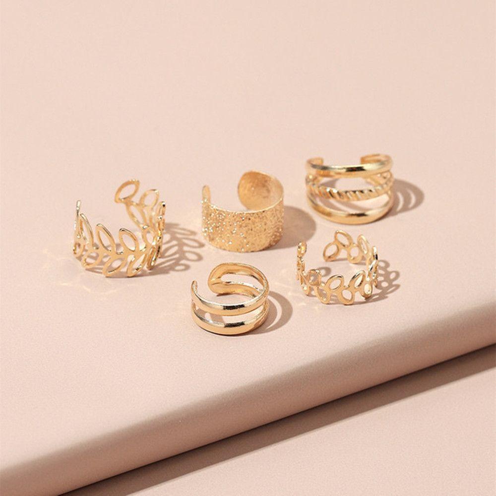 Set 5 Kẹp Tai Không Cần Bấm Lỗ Ket1|Sụn Tai Giả Màu Sắc Đơn Giản