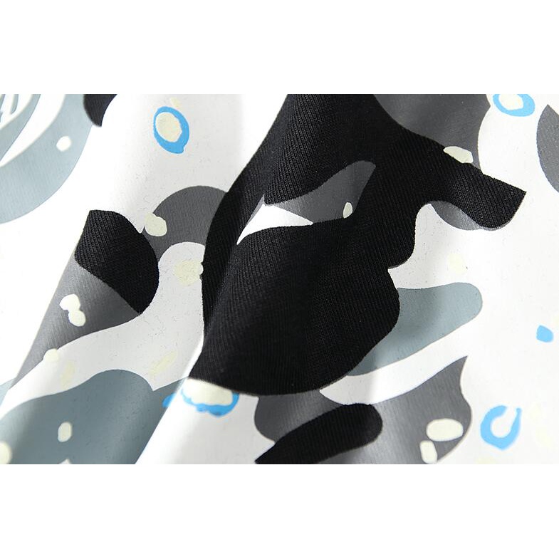 Áo thun cotton tay ngắn in hình BAPE phong cách thời trang