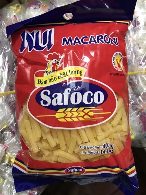 Nui ống lớn Macaroni Safoco gói 400g