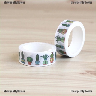 Cuộn Băng Keo Washi Hình Cây Xương Rồng Dùng Trang Trí Sổ Tay Diy
