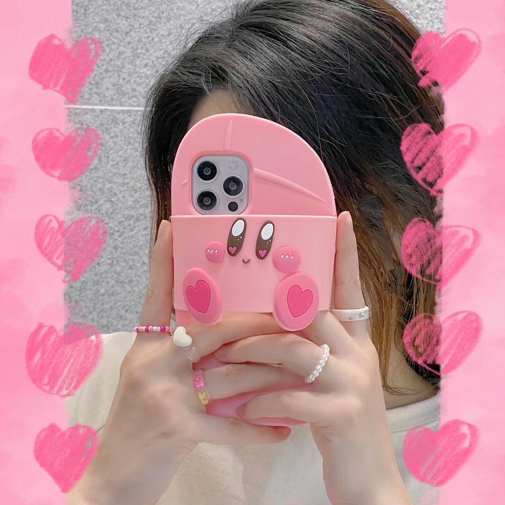 Ôp Điện Thoại Silicon Dẻo Họa Tiết Ngôi Sao kirby Vui Nhộn Cho iphone 13 pro max ins12 pro max 11 pro max xsmax Ốp