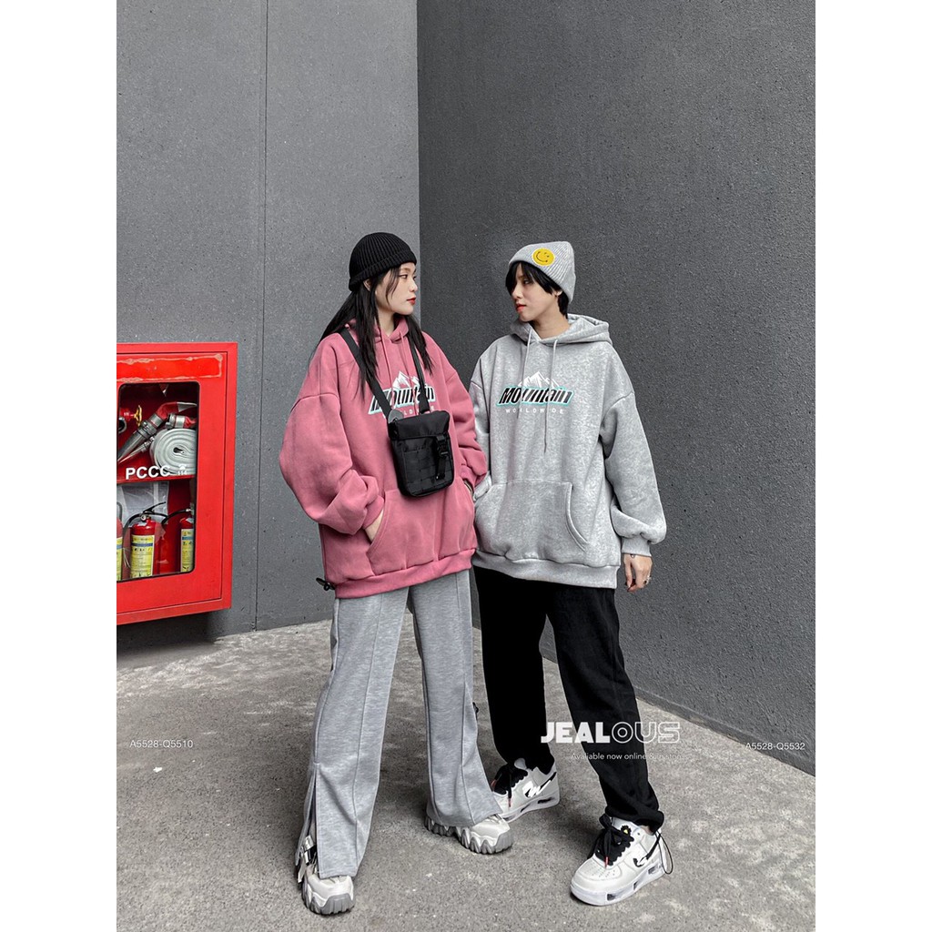 Áo nỉ hoodie, áo hoodie chữ MOUNTAIN 5528 | BigBuy360 - bigbuy360.vn