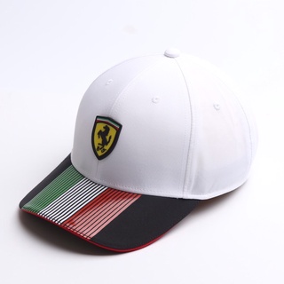 Nón kết siêu xe  Puma Ferrari logo ép 3D nổi in sọc 3 màu đẳng cấp quai cài dán, chất dù Hàn Quốc cao cấp Nón free size