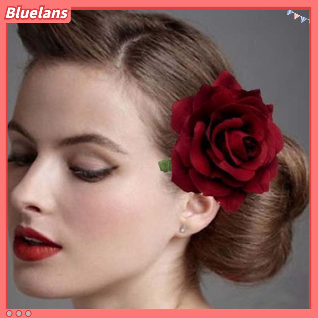 Kẹp tóc kim loại hình hoa hồng có thể tái sử dụng