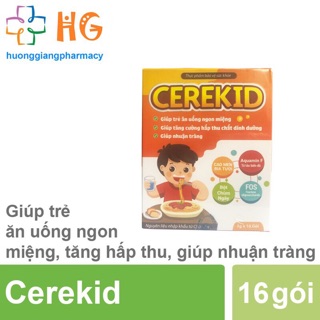 Cerekid - Dùng cho trẻ biếng ăn, táo bón nguyên liệu nhập khẩu châu âu ( Hộp 16 gói )