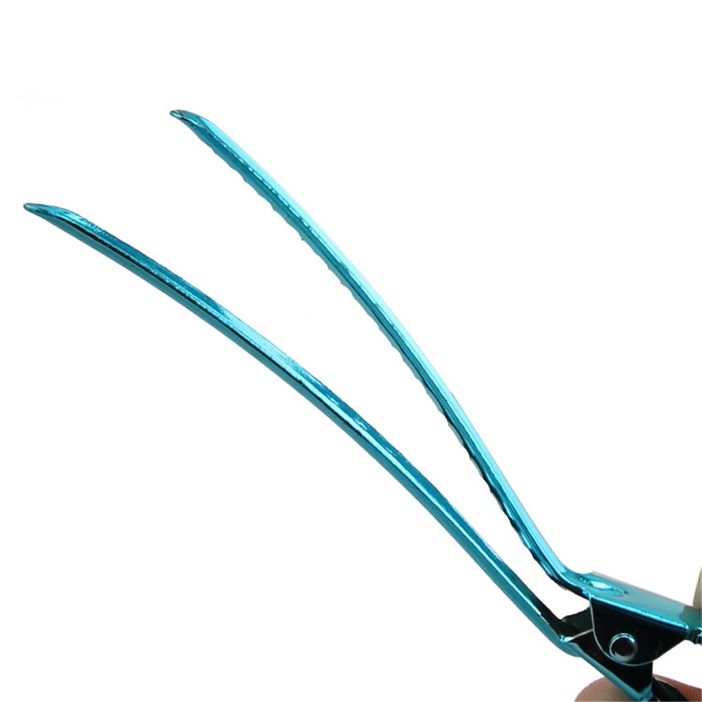 Set 6/12 kẹp chất liệu thép không gỉ chuyên dùng cho salon làm tóc