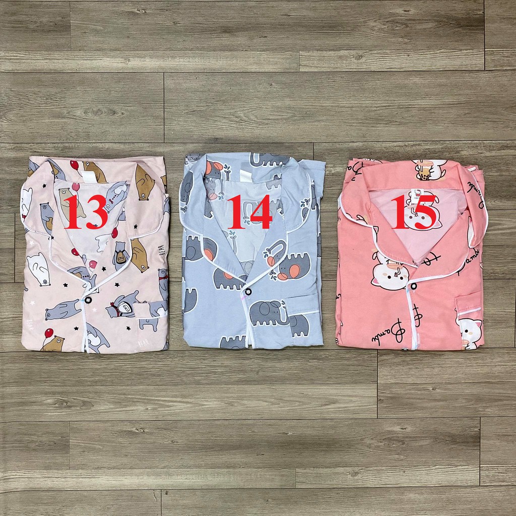 [Kate mềm] Bộ Pijama lửng chất Kate Thái mềm freesize<60kg | BigBuy360 - bigbuy360.vn