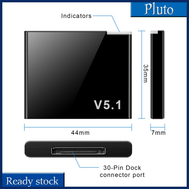 Mới Thiết Bị Nhận Tín Hiệu Bluetooth 5.1 30 Pin Cho Loa Ios