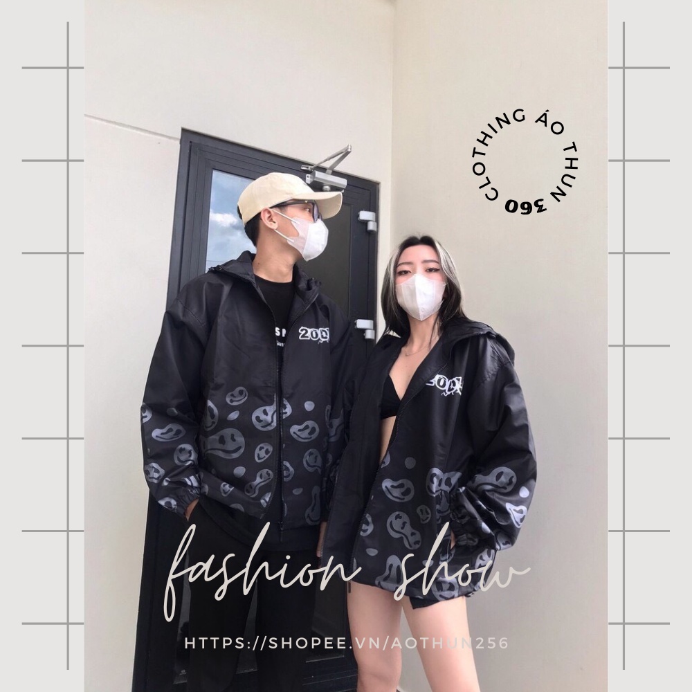 Áo khoác nam nữ unisex JD02 form rộng 2 lớp thu đông phong cách Hàn Quốc, áo gió unisex nam nữ trắng đen basic ulzzang