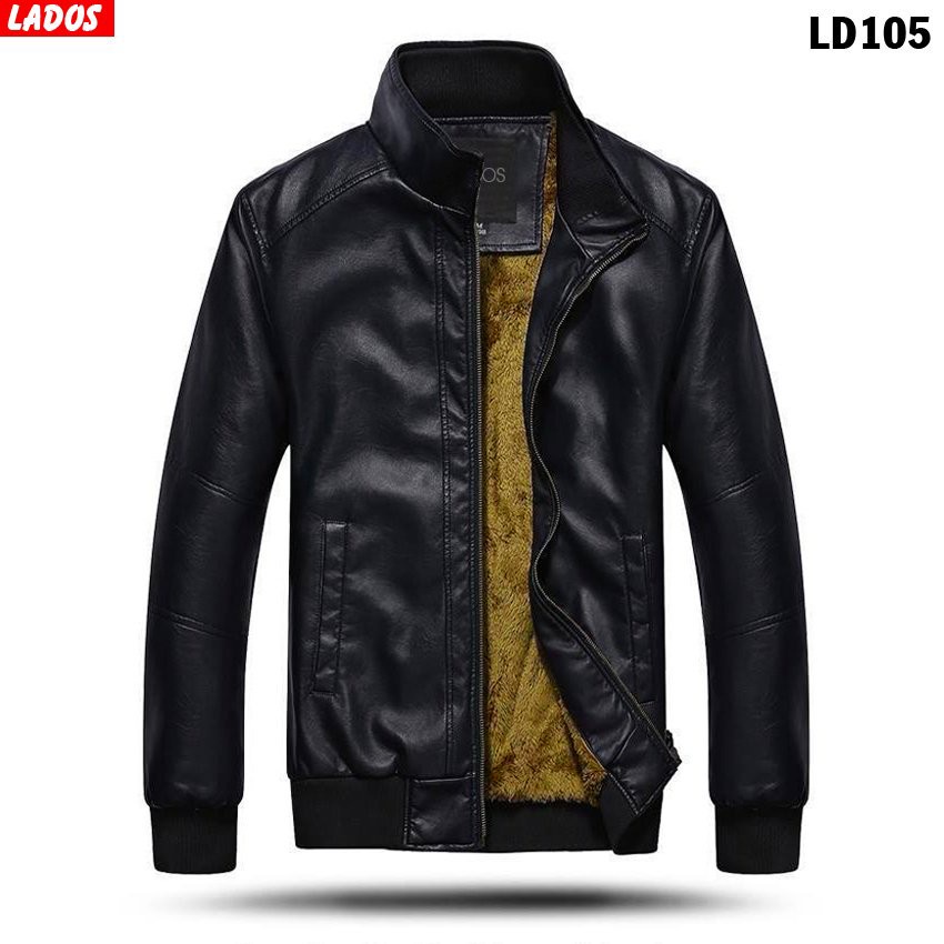 Áo khoác da lót lông siêu ấm LADOS - 105 Chất da thái, không bong, tróc - Hàng mới về