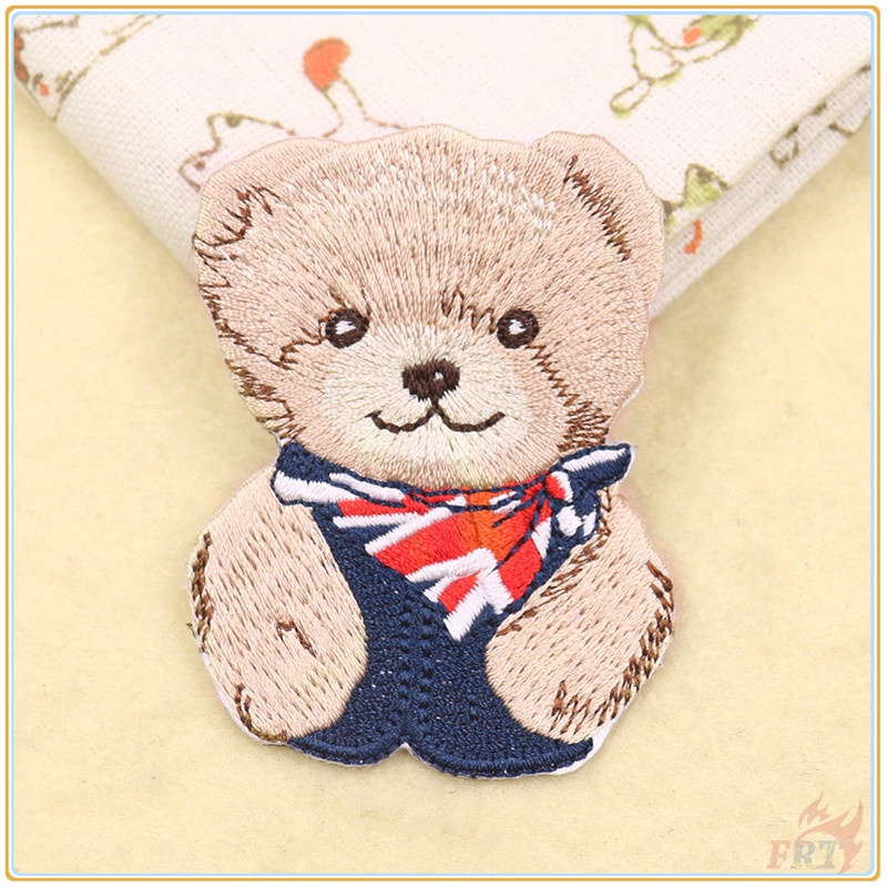 ♥ Sticker Ủi Thêu Hình Gấu Teddy ♥ 1 Sticker Ủi Thêu Hình Huy Hiệu