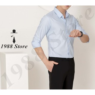 Áo sơ mi nam dài tay SD-02 (Màu xanh nhạt)
