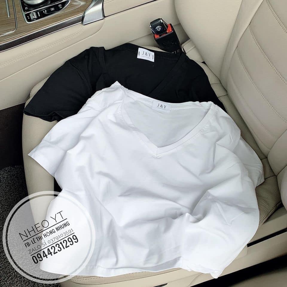 Áo crotop cộc tay FROM RỘNG, CỔ TIM