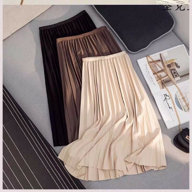 Chân váy dập li hàng QCL1