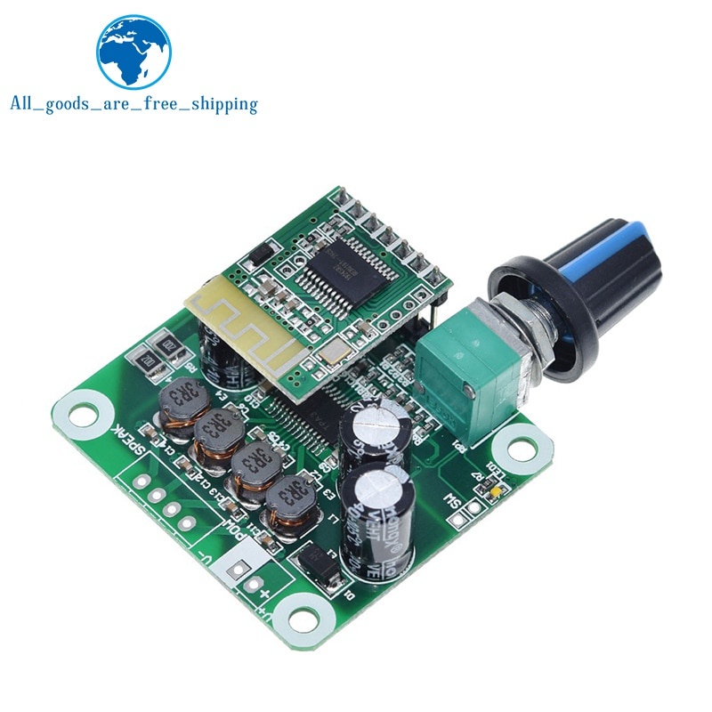 Bảng Mạch Khuếch Đại Âm Thanh Bluetooth 4.2 Tpa3110 15w + 15w 12v-24v Cho Loa Xe Hơi