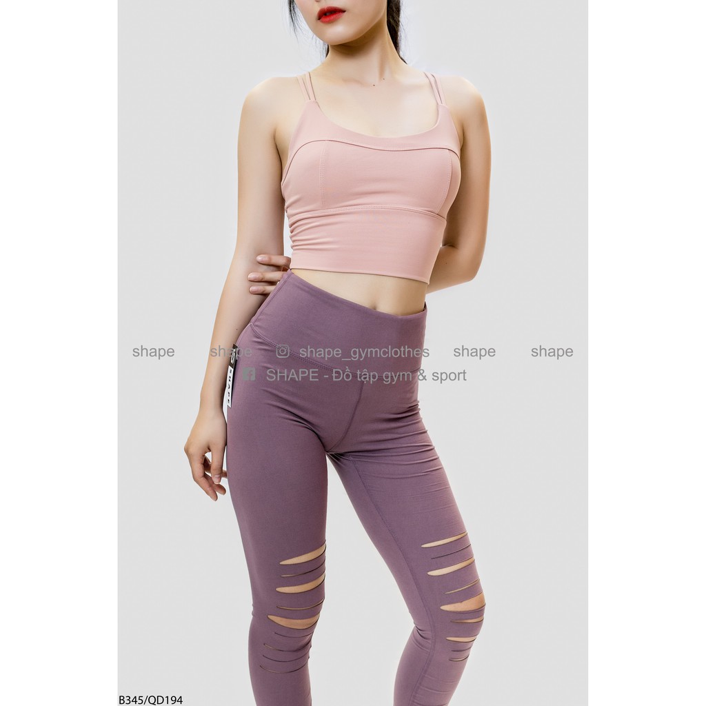Áo croptop tập gym yoga đan dây đôi [B231]