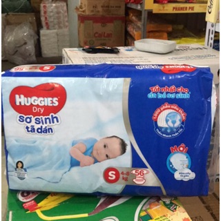 Tã dán sơ sinh Huggies Dry Size S 56 miếng