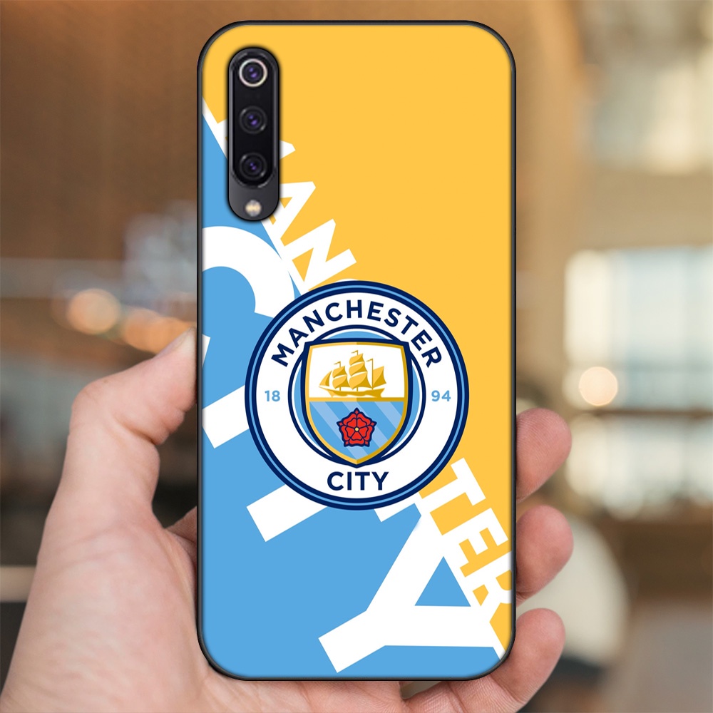 Ốp lưng Xiaomi Mi 9, Mi 9 SE viền đen in hình Manchester City MC