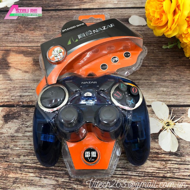 Tay Cầm Chơi Game USB Nazar V33 - Hàng Nhập Khẩu