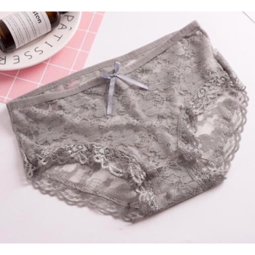 HỘP 5 Quần lót ren nữ Sexy kháng khuẩn mỏng xuất Nhật LOTNU16
