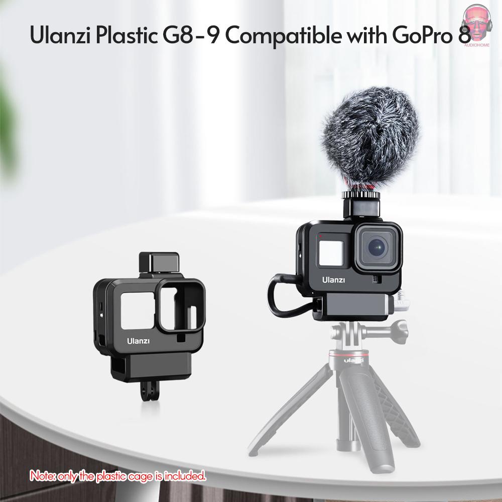 Khung Bảo Vệ Bằng Nhựa Ulanzi G8-9 Kèm Ngàm Kính Lọc Và Micro Cho Máy Ảnh Vlog Action