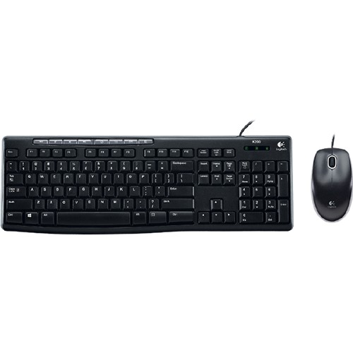 [Mã SKAMSALE03 giảm 10% đơn 200k] Combo chuột và bàn phím có dây Logitech MK200 - Hàng chính hãng