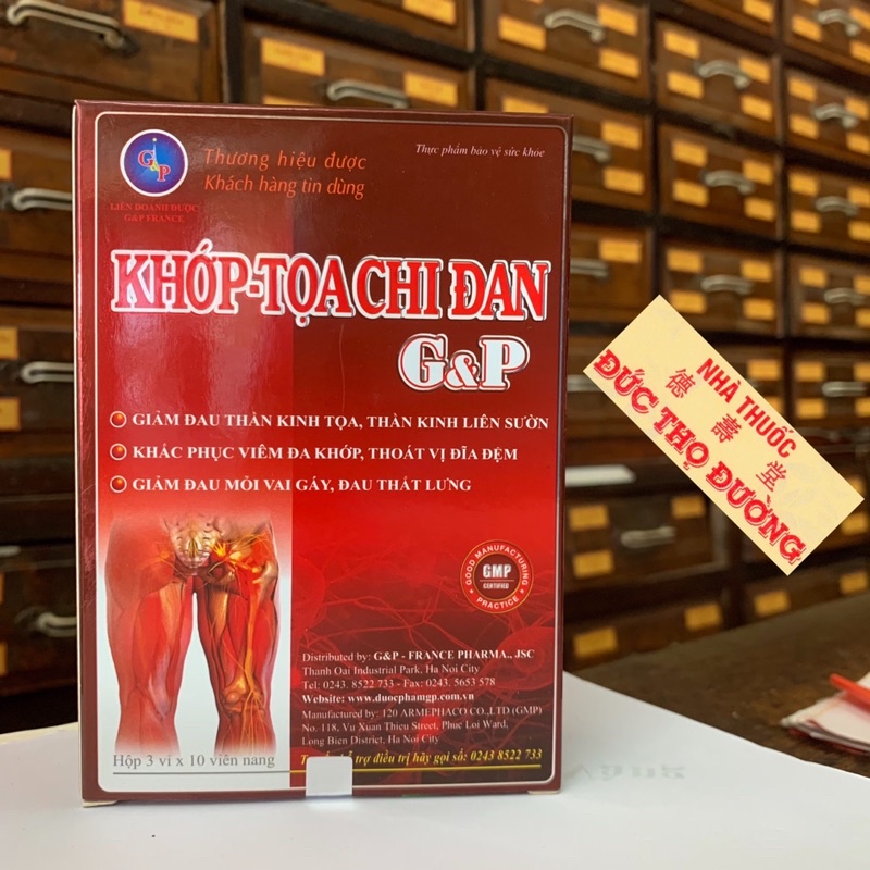 Khớp Toa Chi Đan G&P - Hết đau thần kinh tọa, thần kinh liên sườn, đau mỏi vai gáy, viêm đa khớp