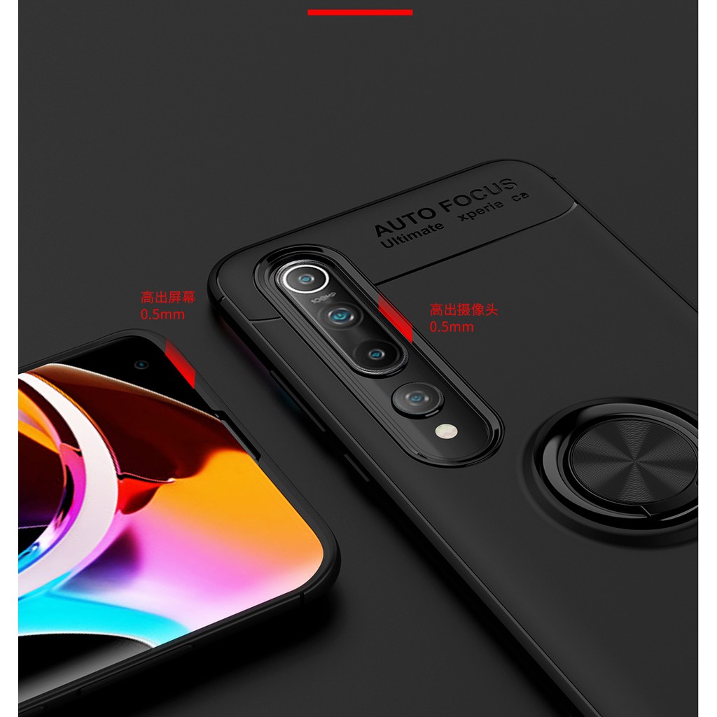 Ốp lưng Xiaomi Mi 10 / Mi 10 Pro FREESHIP Từ 50k hiệu Auto Focus giá đỡ nhẫn Ver 2 dẻo mềm 1