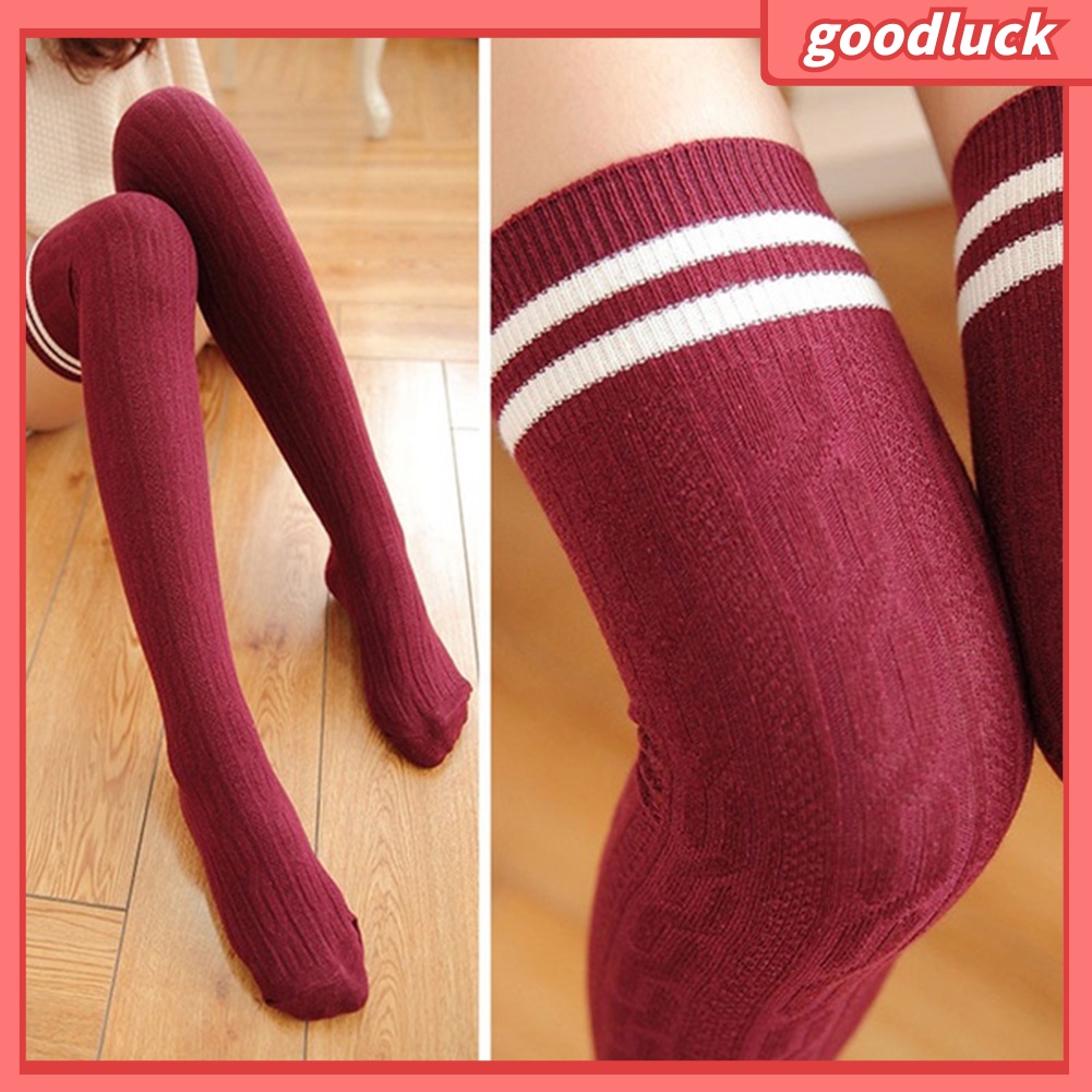 Vớ Dài Qua Gối Kẻ Sọc Thời Trang Cho Nữ
