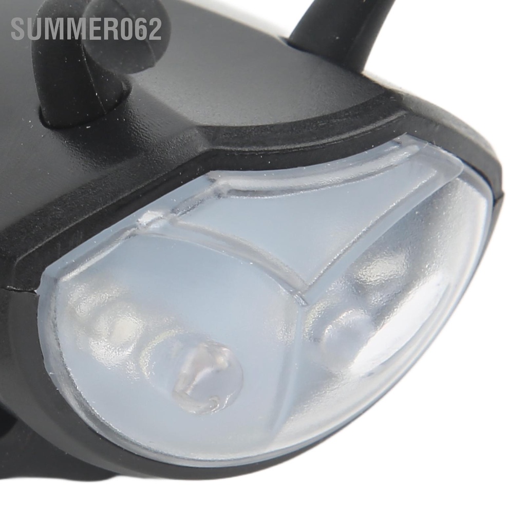 Summer062 Đèn pin phía trước xe đạp Sạc USB Độ sáng cao cho tay ga