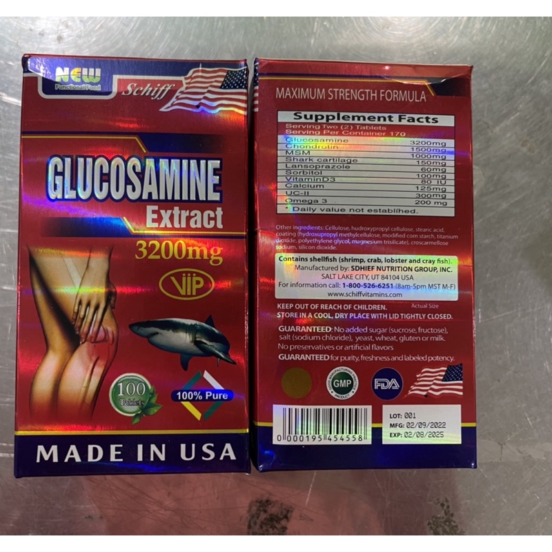 GLUCOSAMINE 3200mg  - Lọ 100 viên