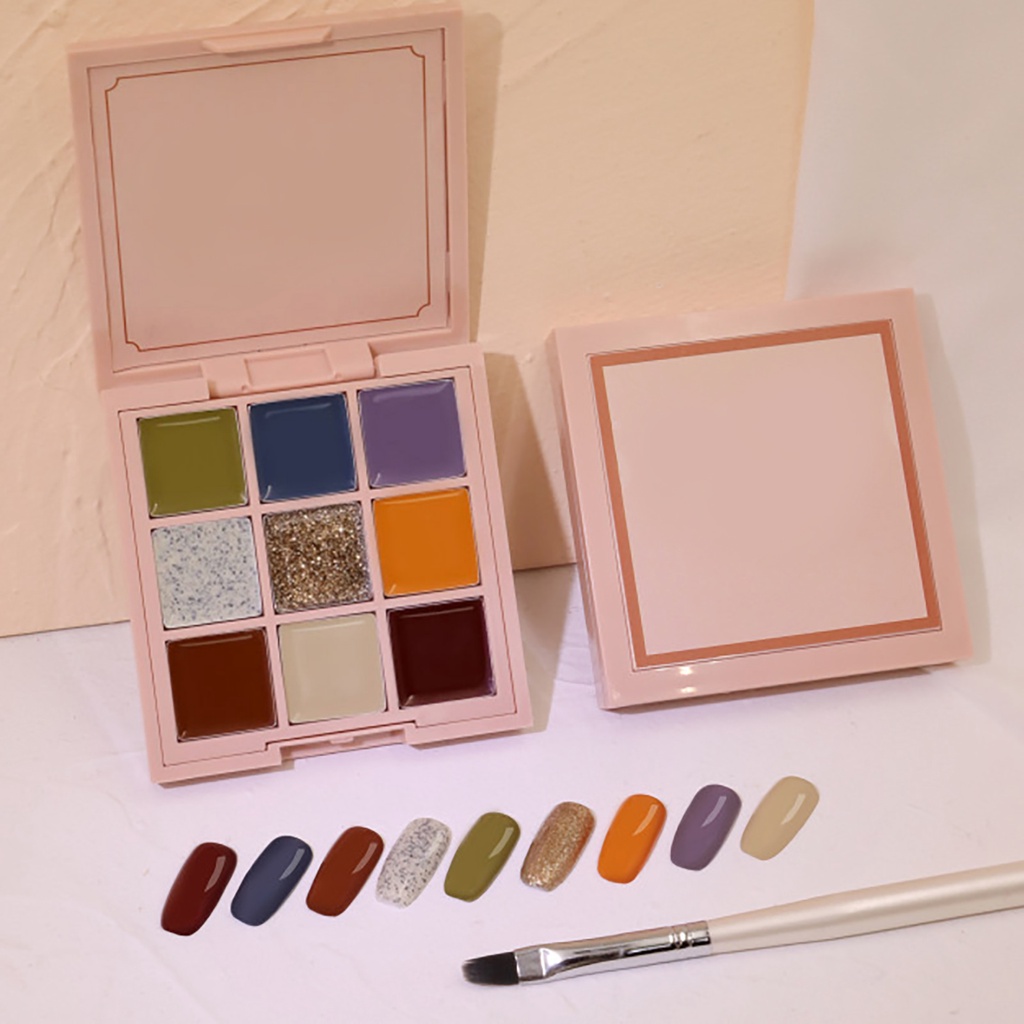 Sơn Móng Tay Kim Tuyến Lấp Lánh 9 Màu Tùy Chọn DIY