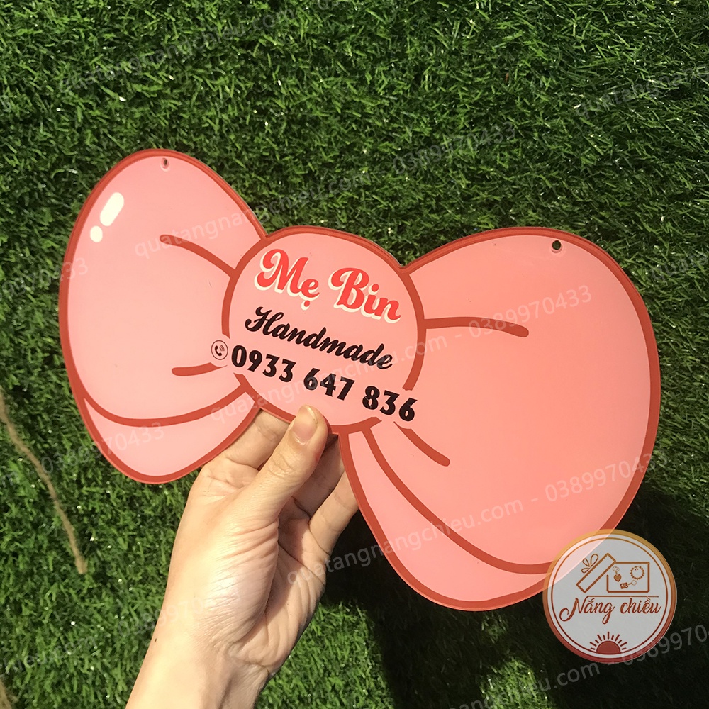 Bảng hiệu mica hình viên kẹo, Chất liệu mika , sắc nét , Bảng hiệu quảng cáo thương hiệu