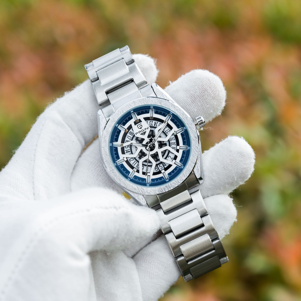 Đồng Hồ Nam PAGINI PA15566 Kim Trôi Dây Thép Đúc Đặc Không Gỉ Cao Cấp Hiển Thị Lịch Ngày Bảo Hành 12 Tháng | BigBuy360 - bigbuy360.vn