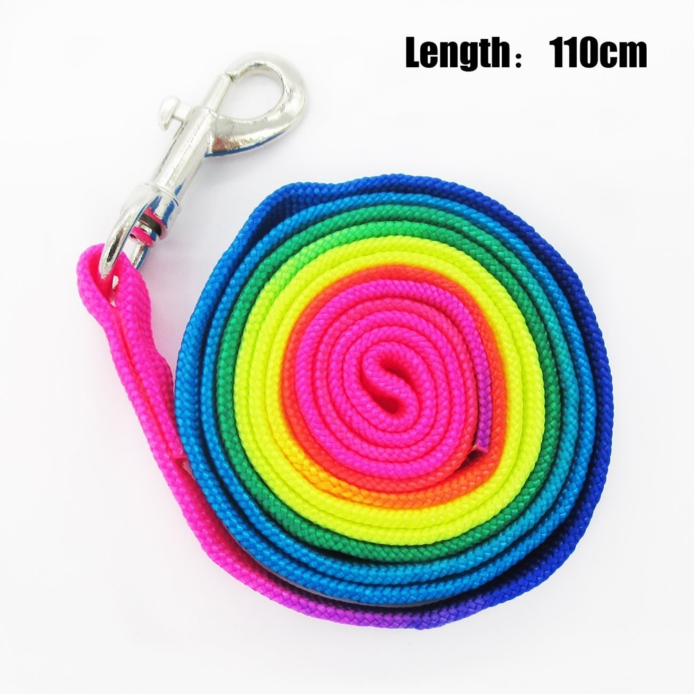 Dây dắt thú cưng bằng nylon màu cầu vồng chỉnh được tiện lợi cho thú cưng