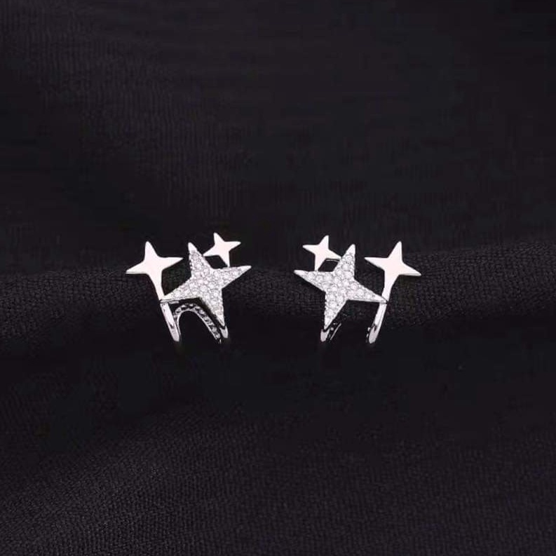 Khuyên tai bạc Khuyên sao sáng ôm vành tai Van Jewelry V10760